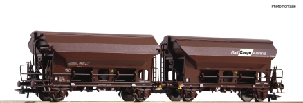 Roco 76022 - H0 - 2-tlg. Set Schwenkdachwagen Rail Cargo Austria, ÖBB, Ep. V-VI